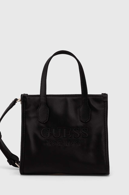 Τσάντα Guess υφασμάτινο μαύρο HWST86.65770