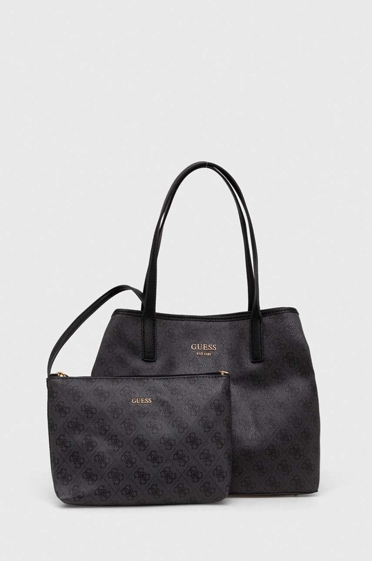 Τσάντα Guess απομίμηση λείου δέρματος μαύρο HWSG93.18280