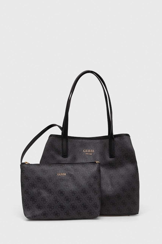 Τσάντα Guess απομίμηση λείου δέρματος μαύρο HWSG93.18280