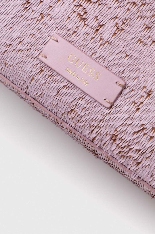 Kožená kabelka Guess IRIS fialová HWALLA.L3280