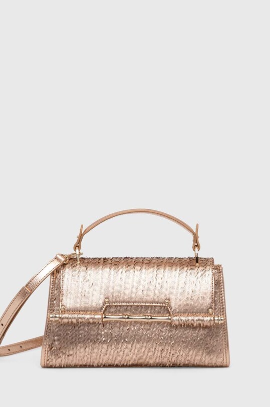 Шкіряна сумочка Guess IRIS лицьова шкіра золотий HWALLA.L3280