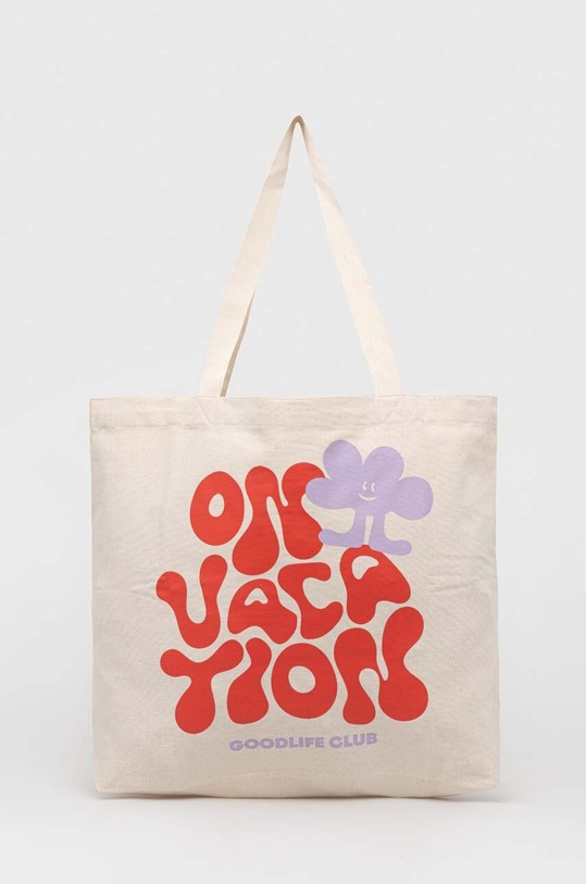 Τσάντα παραλίας On Vacation Goodlife Club υφασμάτινο μπεζ OVC.BAG10
