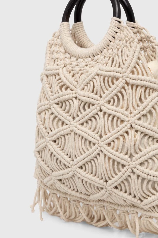 Accesorii Sisley geanta de bumbac 6GKDWY041 bej