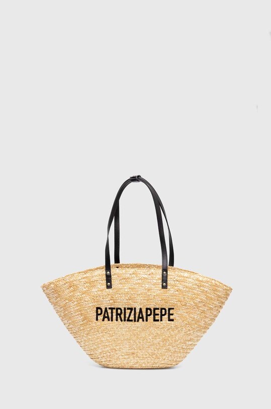 Patrizia Pepe torebka tekstylny beżowy 2B0046.L070A