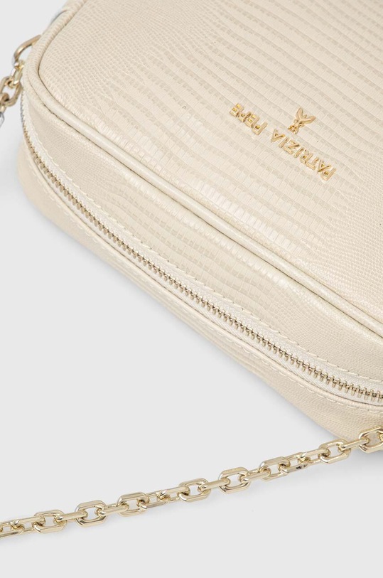 Δερμάτινη τσάντα Patrizia Pepe μπεζ 2B0071.L107