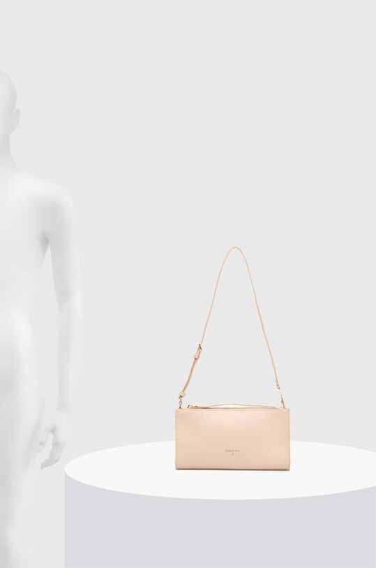 Шкіряна сумочка Patrizia Pepe 2B0072.L061 бежевий