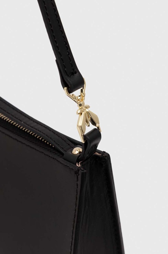 Kožená kabelka Patrizia Pepe černá 2B0072.L061