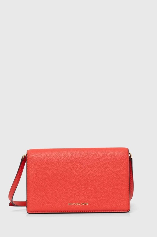 Δερμάτινη τσάντα MICHAEL Michael Kors λείο δέρμα πορτοκαλί 32S4GJ6C6L