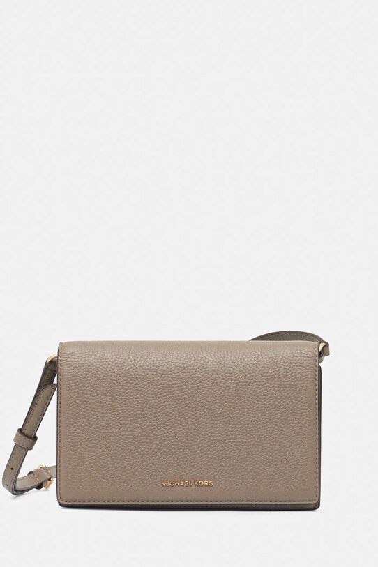 Kožená kabelka MICHAEL Michael Kors přírodní kůže béžová 32S4GJ6C6L