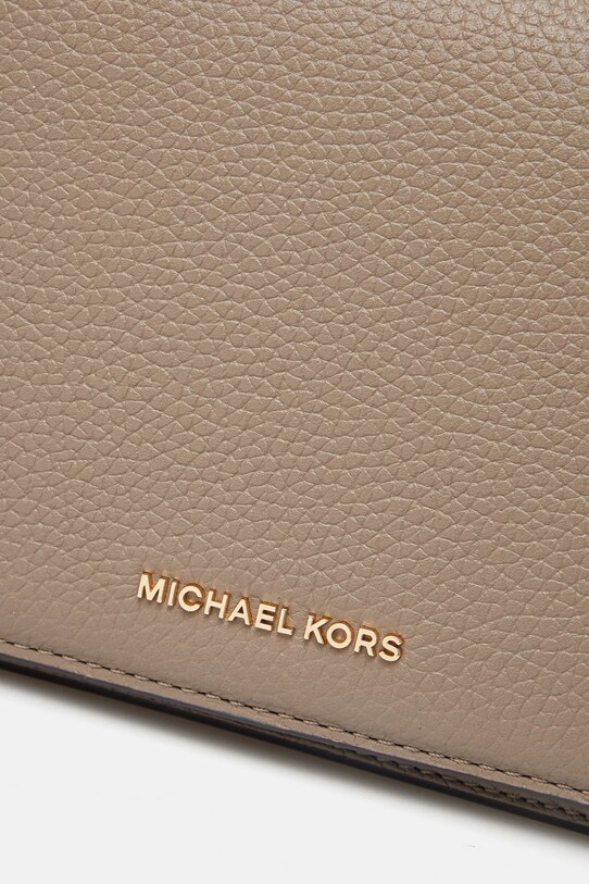Kožená kabelka MICHAEL Michael Kors béžová 32S4GJ6C6L
