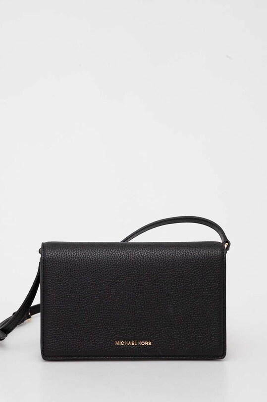 Кожаная сумочка MICHAEL Michael Kors кожа чёрный 32S4GJ6C6L