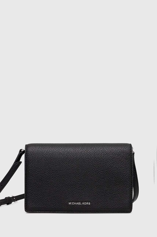 Kožená kabelka MICHAEL Michael Kors přírodní kůže černá 32S4SJ6C6L