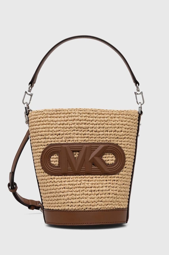 Τσάντα MICHAEL Michael Kors απομίμηση λείου δέρματος μπεζ 32S4S10C5O