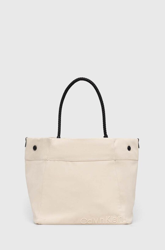 Сумочка Calvin Klein гладкий бежевий K60K611647