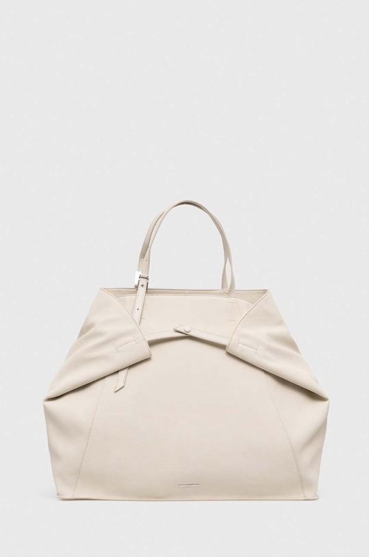 Kabelka Calvin Klein jednofarebný béžová K60K611657