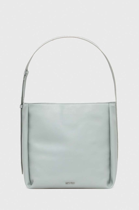 Kabelka Calvin Klein imitácia kože sivá K60K611667