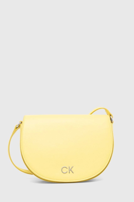 Kabelka Calvin Klein imitácia kože žltá K60K611679