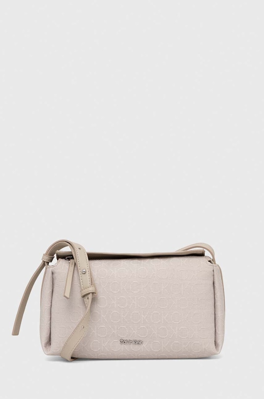 Kabelka Calvin Klein textilný béžová K60K611753