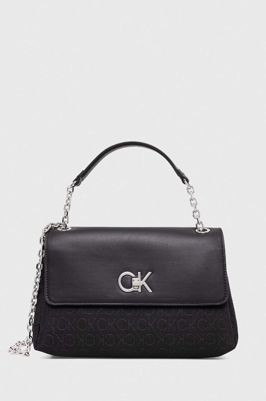 Calvin Klein torebka nie mieści A4 czarny K60K611755