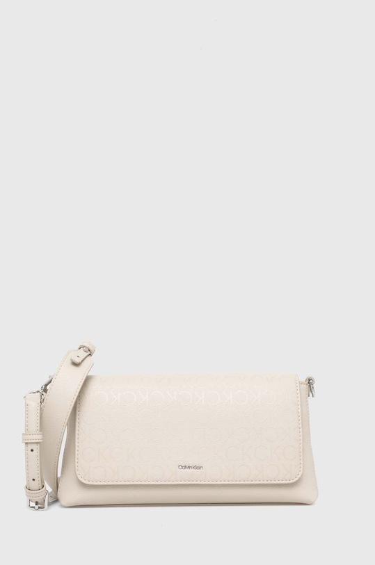 Calvin Klein torebka nie mieści A4 beżowy K60K611762