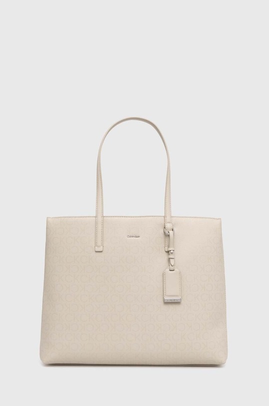 Calvin Klein torebka mieści A4 beżowy K60K611767