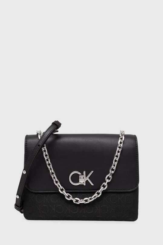 Calvin Klein torebka nie mieści A4 czarny K60K611877