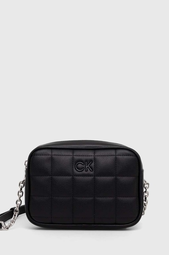 Kabelka Calvin Klein imitácia kože čierna K60K612331