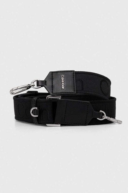 Calvin Klein pasek do torebki Planet friendly czarny K60K611690