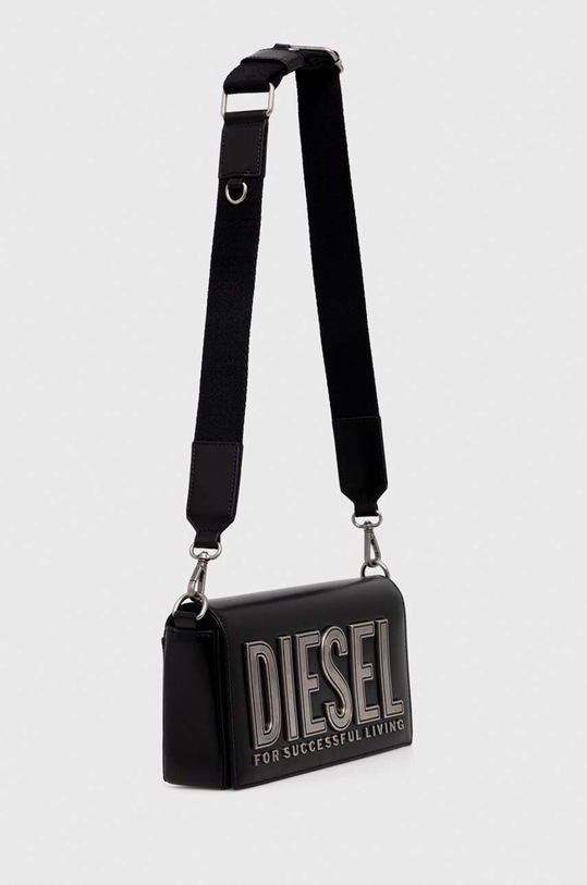 Diesel borsa a mano in pelle X09775.P6183 nero SS24