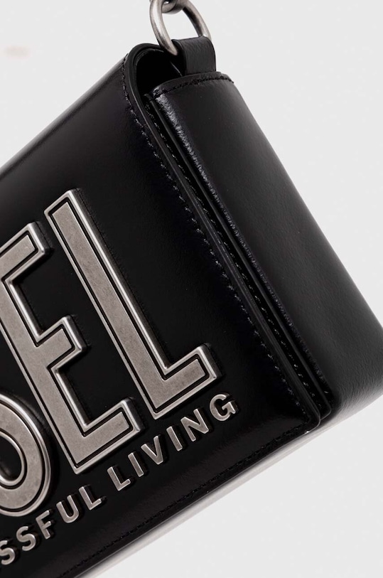 Akcesoria Diesel torebka skórzana X09775.P6183 czarny