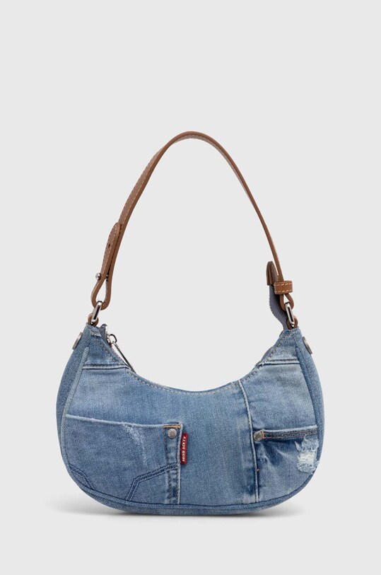 Kabelka Miss Sixty GJ8530 bag hladký modrá 6L1GJ8530000