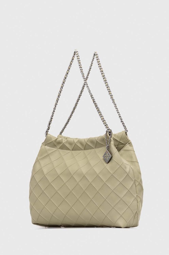 Tory Burch torebka skórzana Fleming Soft 154572.300 zielony SS24