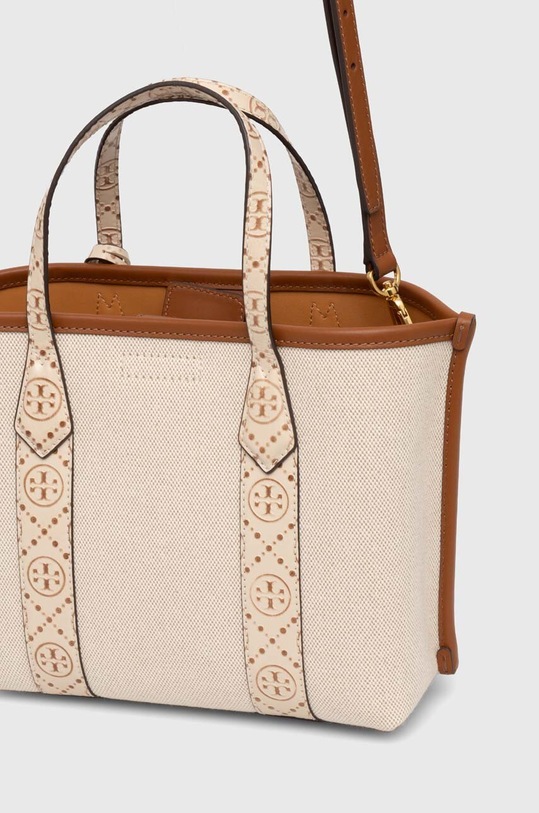 Akcesoria Tory Burch torebka Perry Canvas Small 158635.122 beżowy