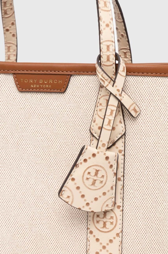Tory Burch torebka Perry Canvas Small 158635.122 beżowy