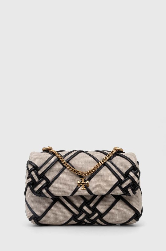Torbica Tory Burch Kira Woven Canvas Tekstil bež 154831.270