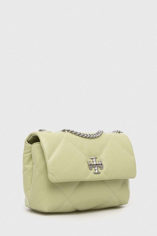 Tory Burch torebka skórzana Kira Diamond Quilt Small 154706.300 zielony SS24
