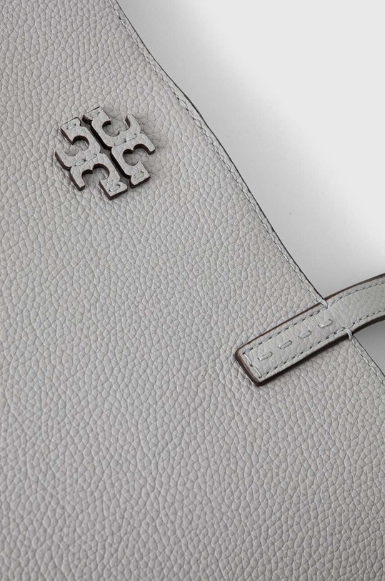Tory Burch torebka skórzana McGraw szary 152221.021