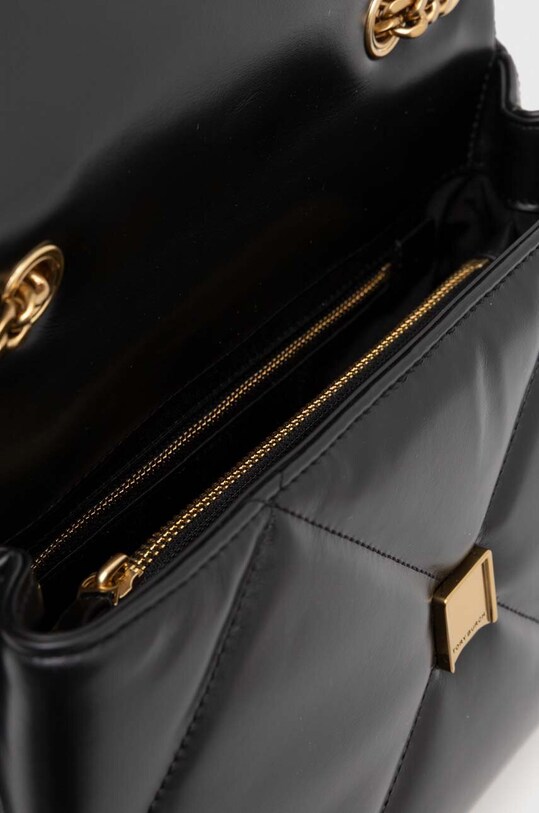 Kožená kabelka Tory Burch Kira Diamond Quilt 154704.001 čierna
