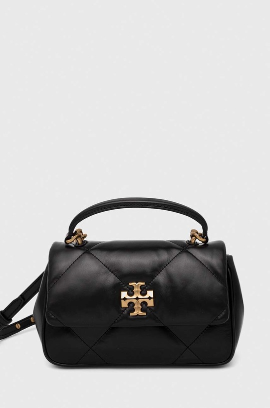 Шкіряна сумочка Tory Burch дрібний узор чорний 154719.001