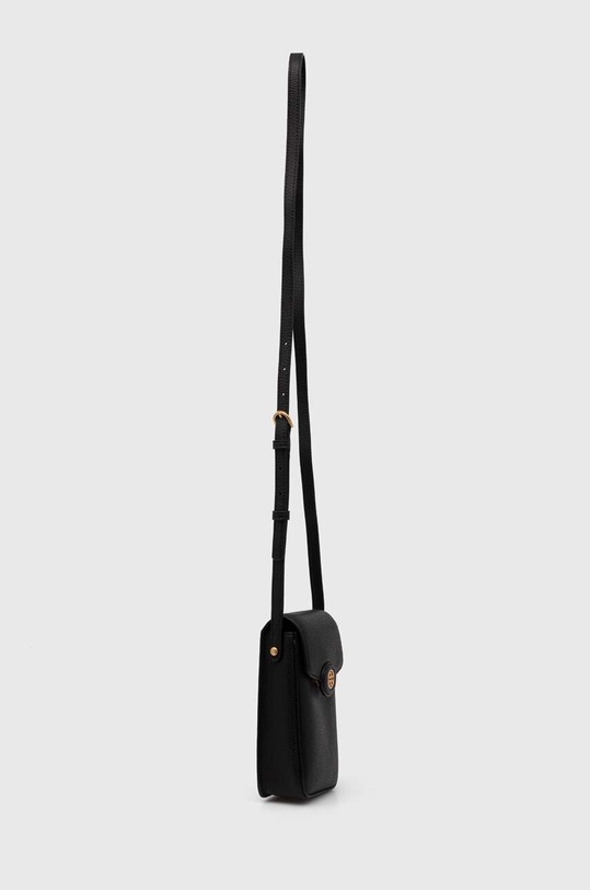 Kožený obal na telefón Tory Burch Robinson Pebbled 156748.001 čierna SS24
