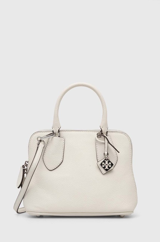 Tory Burch torebka skórzana Mini Pebbled Swing skóra licowa biały 155619.100