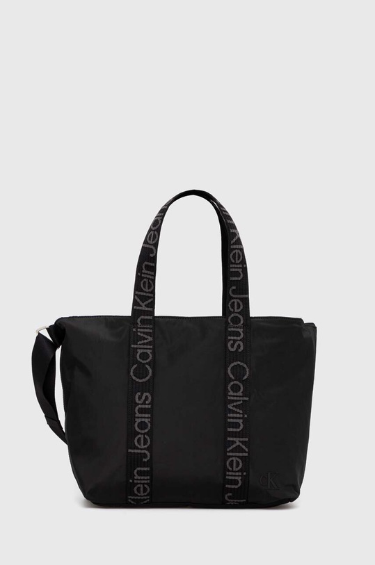 Τσάντα Calvin Klein Jeans υφασμάτινο μαύρο K60K611946