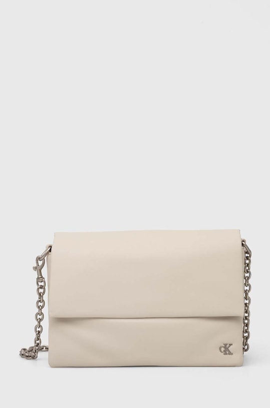 Calvin Klein Jeans torebka nie mieści A4 beżowy K60K611947