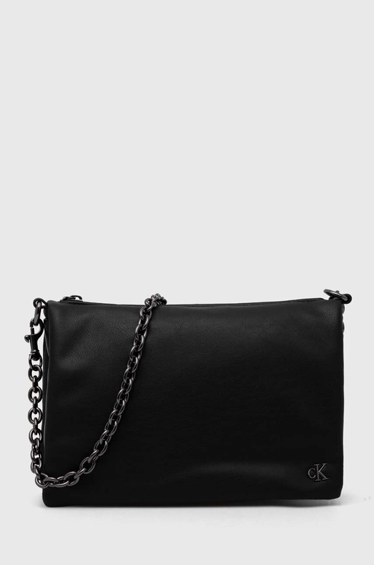 Τσάντα Calvin Klein Jeans απομίμηση λείου δέρματος μαύρο K60K611948