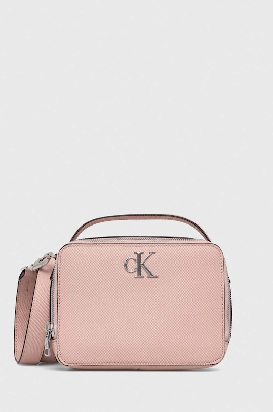 Τσάντα Calvin Klein Jeans συνθετικό ροζ K60K611958