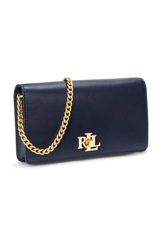 Doplňky Kožená kabelka Lauren Ralph Lauren 432915377 námořnická modř
