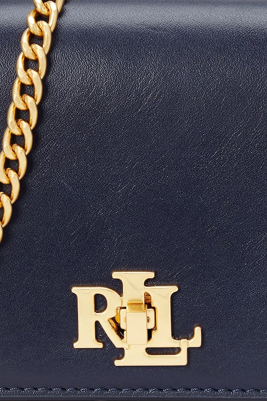 Kožená kabelka Lauren Ralph Lauren 432915377 námořnická modř