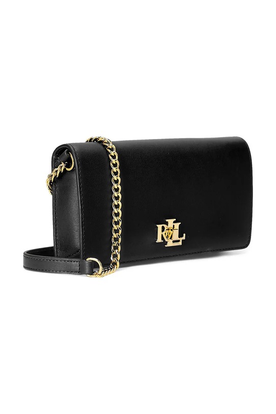 Akcesoria Lauren Ralph Lauren torebka skórzana 432915377 czarny