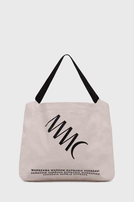 MMC STUDIO geanta de bumbac incape in A4 bej LOGO.BAG