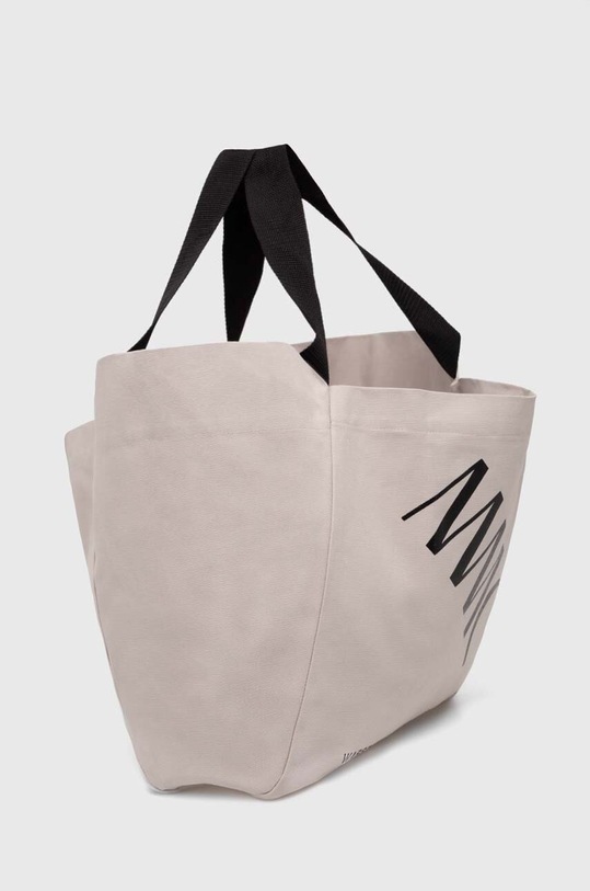 MMC STUDIO geanta de bumbac LOGO.BAG bej SS24